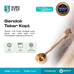 sendok takar kopi 2in1 stainless
